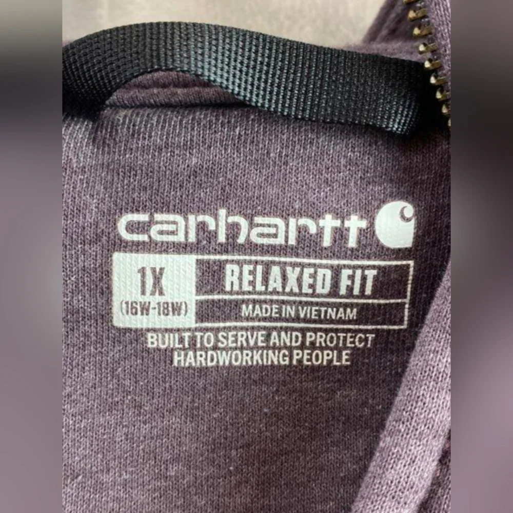 Carhartt Women's Clarksburg Zip Sweatshirt Size 1X Used Exc MSRP $64.99 - Picture 4 of 6